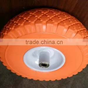 10 Inch Wheel Tire, Flat Free Tire ,tyre pu Foam Tyre 4.10/3.50-4 thumbnail-2