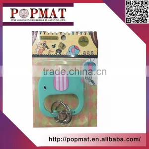 Promotional Gifts Lovely Plastic Key Chain / Custom Pvc Keychain / Plastic Silicon Keychain thumbnail-1