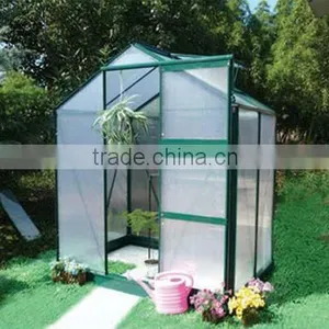 6x4ft Elegant Design Aluminum Greenhouse for Garden thumbnail-1