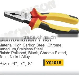 YF01016 2015 New Design Professional Combination Plier With 3colours Handle thumbnail-1