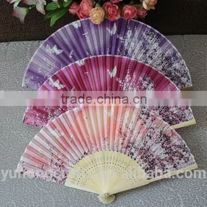 High-grade Bamboo Ladies Silk Hand Fan thumbnail-3