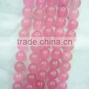Natural Pink Onyx Stone for Necklace and Bracelet thumbnail-1