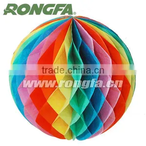 Color Paper Ball Lantern Garland Festival Decoration thumbnail-1