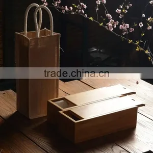 Trendy Simple Sliding Bamboo Box With a Lid thumbnail-4