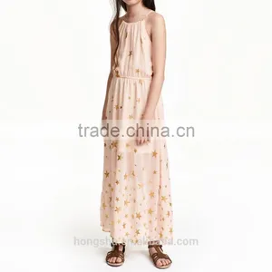 2016 Children Little Girls Chiffon Star Maxi Dress HSD8072 thumbnail-1