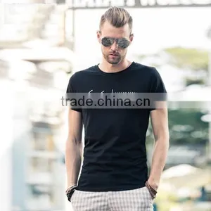 Cotton+Elastic T-Shirt Fashion Design Slim Fit Man Tee Printing Men T-shirt thumbnail-1