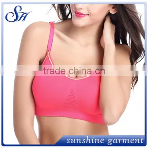 Customize Breathable and Quick Dry Gym Fitness Wear Seamless Bra Sports Bra for Women thumbnail-6