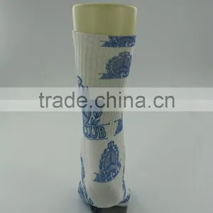White Thick Polyester Sublimation Printed Men Socks With Free Samples thumbnail-3