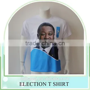 100% Polyester Customized Printed Cheapest Presidential Vote T-shirt 100g Promotional t Shirts Election T Shirts OEM thumbnail-1