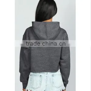 Sexy Crop Top Plain Women's Cheap Hoodies/sweatshirts thumbnail-3