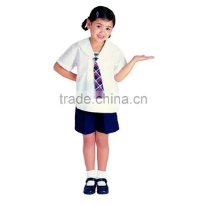 Juqian International Bulk School Uniforms Design With Pictures White Shirt and Shorts thumbnail-1