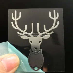 Custom Decorative Trademark Metal Nickel Stickers With Adhesive Glue thumbnail-1