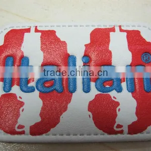 Hot Stamp Logo Leather Labels for Jeans Leather Label Patch, Leather Jacket Label thumbnail-6