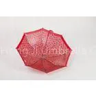 Red Lady Clear PVC Umbrella Full Printing Windproof For Rainshade thumbnail-1