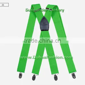 1.5" Wide Solid Color Mens Suspender X Type Undergarment Suspender Brace Casual Business thumbnail-5