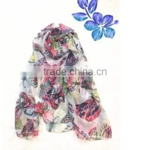 PRINTED POLYESTER SCARF thumbnail-3