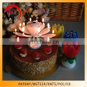 2014 Hot Sales Rotate Christmas Music Candles thumbnail-1