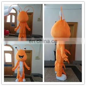 HI CE 2017 High Quality Funny Shrimp Mascot Costume for Party, Adult thumbnail-1