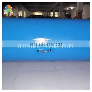 Pop Blue and Orange Pvc Material Inflatable Square Swimming Pool thumbnail-4