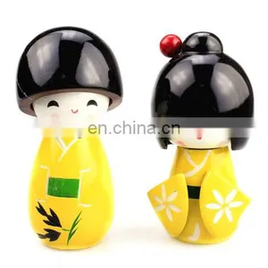 Lovely Puppet Mini Japanese Geisha Girl Doll in Kimono thumbnail-1