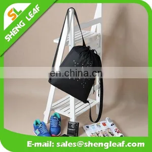 Graceful Drawstring Bags for Sale Black Backpack With Good Quality thumbnail-1
