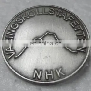 Sand Blasting Custom Challenge Coins Plated Gold/antique Cooper/antique Silver thumbnail-5