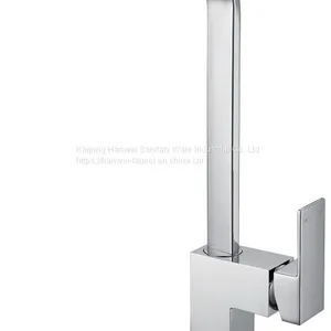 Deck Mounted Black Color Chrome Finished Swivel 3 Way Kitchen Faucet Supplier Brass Kitchen Faucet thumbnail-5