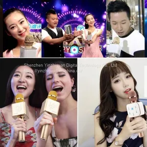 Q7 Microphone Speaker Karaoke Bluetooth Wireless Speaker Mic Mobile KTV Player thumbnail-5