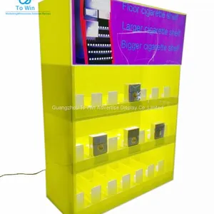 Classic Built-in Light Cigarette Shelf Pusher Display With Pusher Shelf For Cigarette thumbnail-3