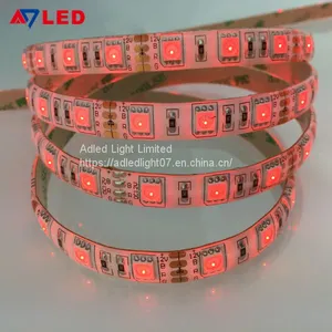 Back Lighting 60leds 12V IP65 Silicone Cover SMD5050 RGB Led Strip Light for Sign Illumination thumbnail-2