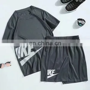 Summer Men Polyester Fiber Suit for Outdoor Running Wear Quick Dry thumbnail-2