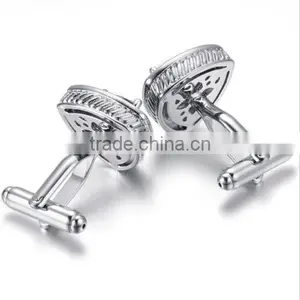 Vintage Cufflinks for Mens Jewelry Shirt Cufflinks, Triangle, Crystal thumbnail-3