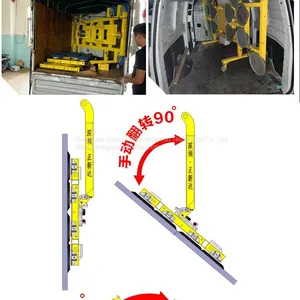Zhengxinda 3000kg Electric Suction Cup Pneumatic Turnover Crane Vacuum Spreader Large Glass Suction Crane thumbnail-5