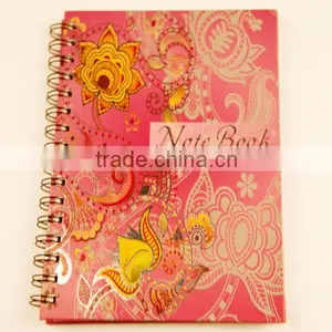 Colored Lined Printed Paper Spiral Notebook thumbnail-1