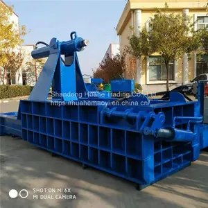 Metal Hydraulic Scrap Iron and Steel Briquetting Machine Bicycle Frame Automobile Shell Flattening Machine Iron Bucket Can Compressor thumbnail-4
