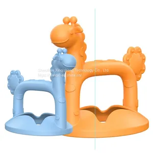 Bear Rabbit Giraffe Wooden Bpa Food Grade Colorful Hippo Silicone Teether Wrist Baby Teether Wholesale Baby Teether thumbnail-4
