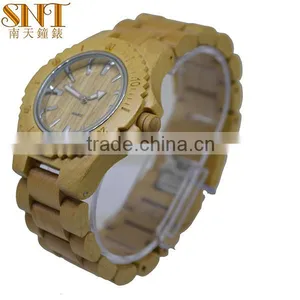 2016 Wood Watch Japan Style With Your Own Logo Bamboo Watch Men Waterproof thumbnail-2