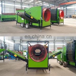 Movile Rotary Trommel Screen Compost Screening Machine Rotary Sand Screening Machine Sand Trommel Screen thumbnail-2