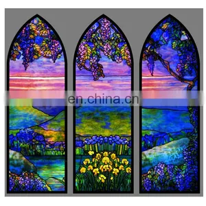 2021 Supplier Custom Vintage Window Price Church Supplies Panel Wholesale Ornament Stained Glass thumbnail-2