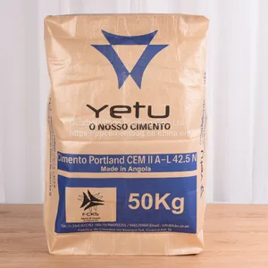 2 Ply Valve Kraft Paper Bag 20kg Tile Adhesive Bag Cement Tile Adhesive Putty Powder Concrete Sack thumbnail-1