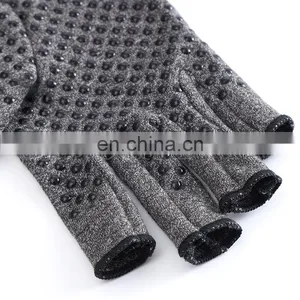 Cheap Half Finger Pain Relieve Compression Other Sports Gym Anti Slip Silicone Dots Arthritis Gloves thumbnail-3