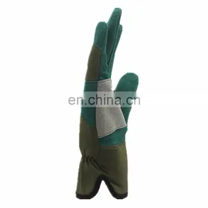 Factory Custom Industrial Construction Cowhide Warm Leather Work Safety Mechanical Gardening Gloves thumbnail-4