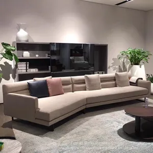 New Italian Luxury Style Modern Sectional Sofa Light Luxury Simple Design Sofa Set Living Room Furniture thumbnail-2