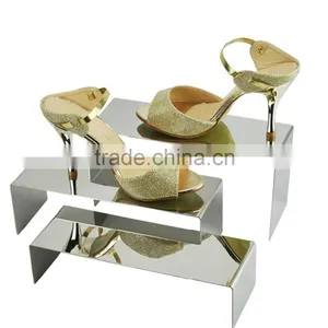 Gold Shoe Display Metal Shoe Riser Stand Shoe Stand Sandal Riser Sandal Display thumbnail-2