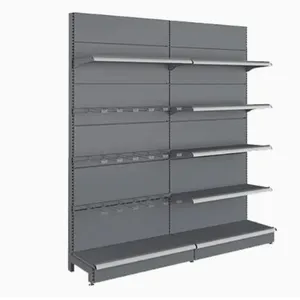 Grocery Store Shelving Steel Panel Storage Rack Goods Display Shelves thumbnail-5
