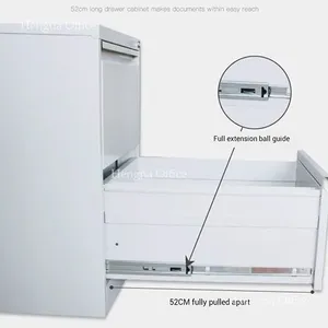 ​Silent Slide Vertical Filing Cabinet - Cold Rolled Steel Construction - Rust-Proof Powder Coated Finish thumbnail-3