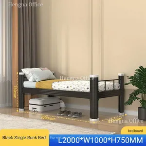 Minimalist Metal Bed Base | Stylish Appearance & Sturdy Metal Slats | Rental Apartment Furniture - Accept OEM Orders thumbnail-5