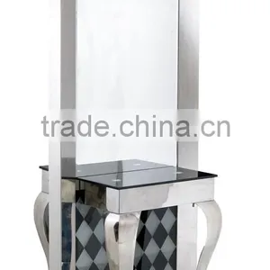 Beiqi Hot Simplicity Stainless Steel Beautician Used Cosmetic Mirror Station Makeup Mirror Salon Furniture for Sale thumbnail-2