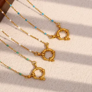 Custom 316L Stainless Steel Pendant Manufacturer - 18K Vacuum PVD Plated Necklace Chain Low MOQ Factory Price thumbnail-1