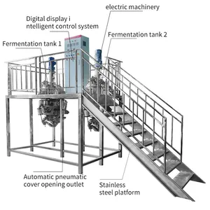 Nanyang 100-2000L Stainless Steel Traditional Chinese Herb Extraction Fermenter Bioreactor for Solid-Liquid Fermentation thumbnail-5